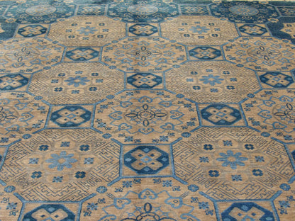 Back of European Design Bamboo hand-knotted rug