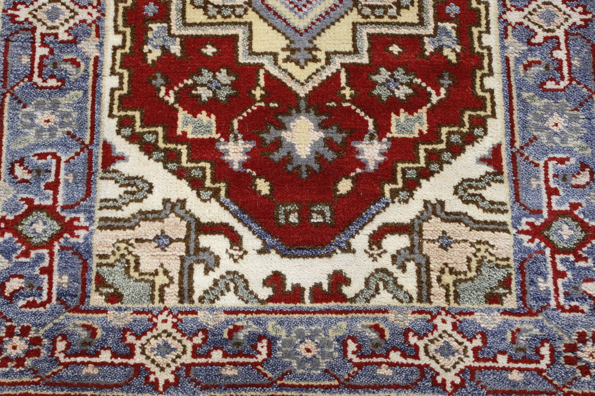 Full view of Tribal Indo Heriz rug