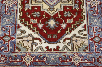 Full view of Tribal Indo Heriz rug