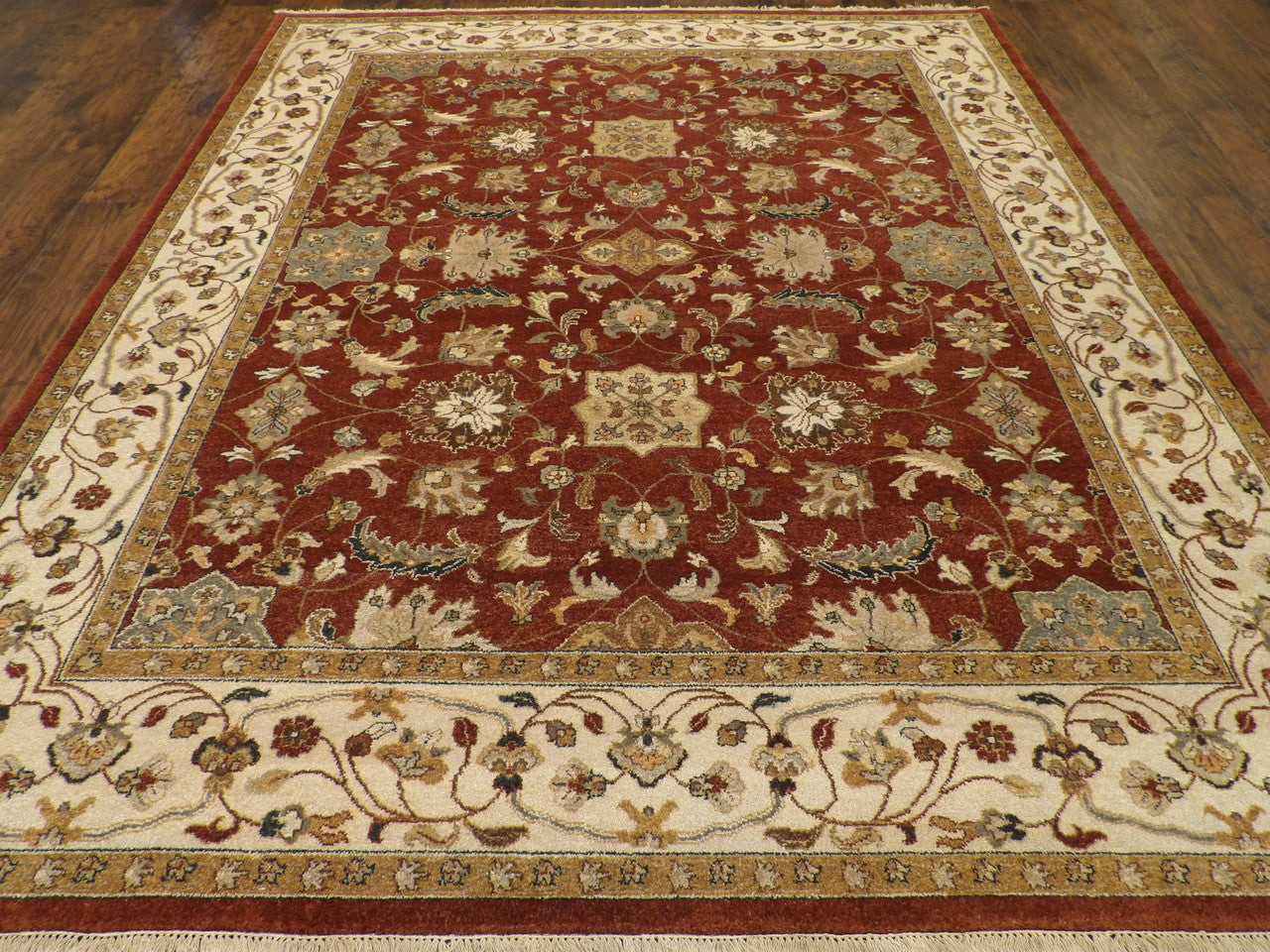 Chobie Oushak / Peshawar hand-knotted wool rug in Brown, 8'0" x 10'0", SKU w930