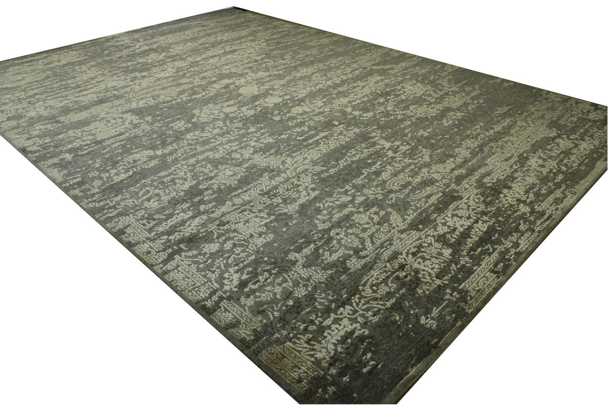 Modern Abstract Broken Design rug border detail