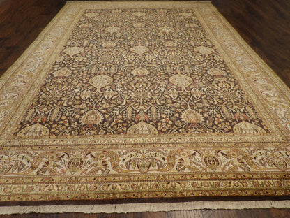 Back of Fine Persian Haji Jalili hand-knotted rug