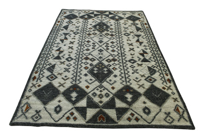 Tribal Moroccan Flatweave pattern detail