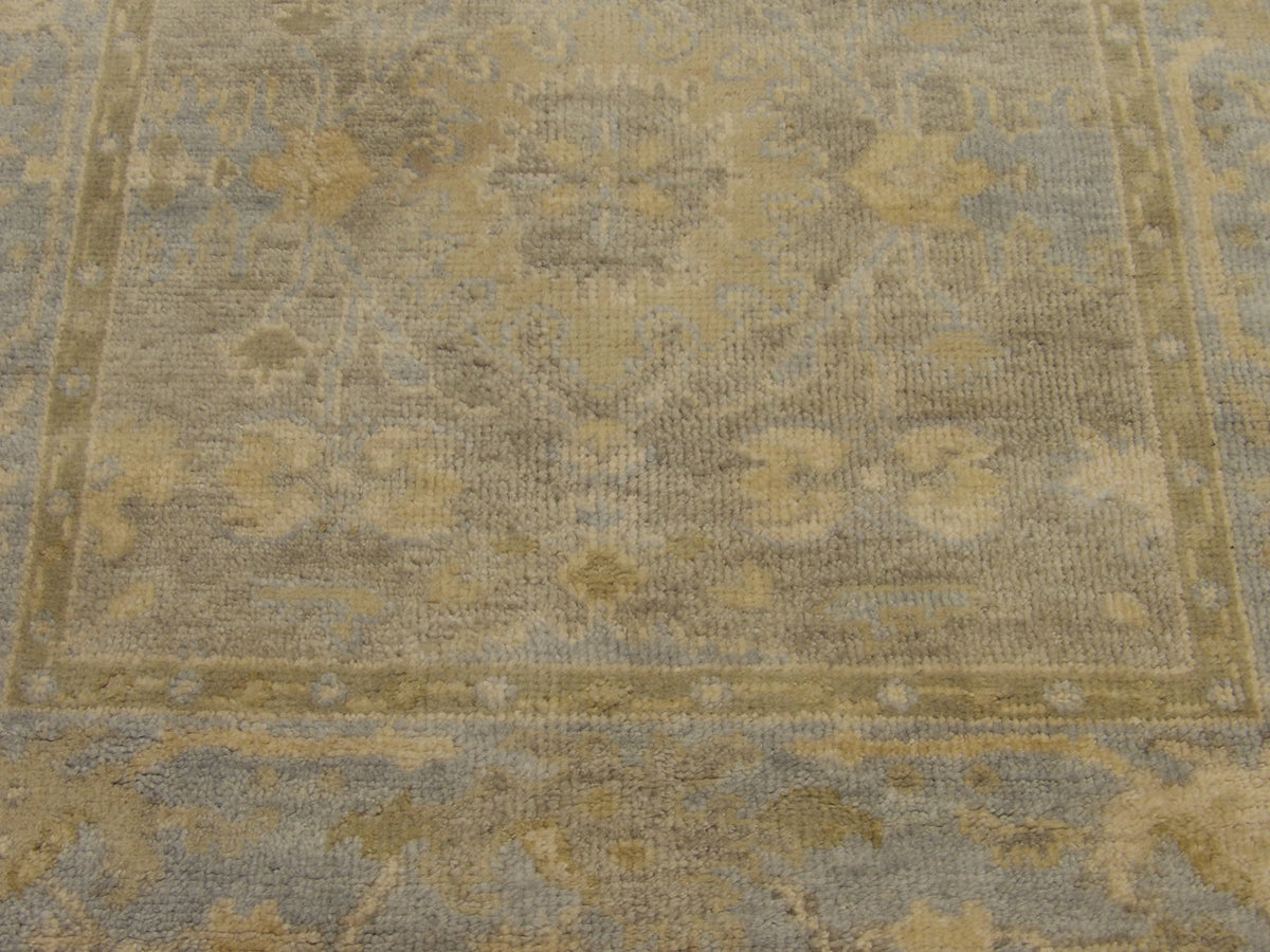 Turk Oushak Wash rug border detail