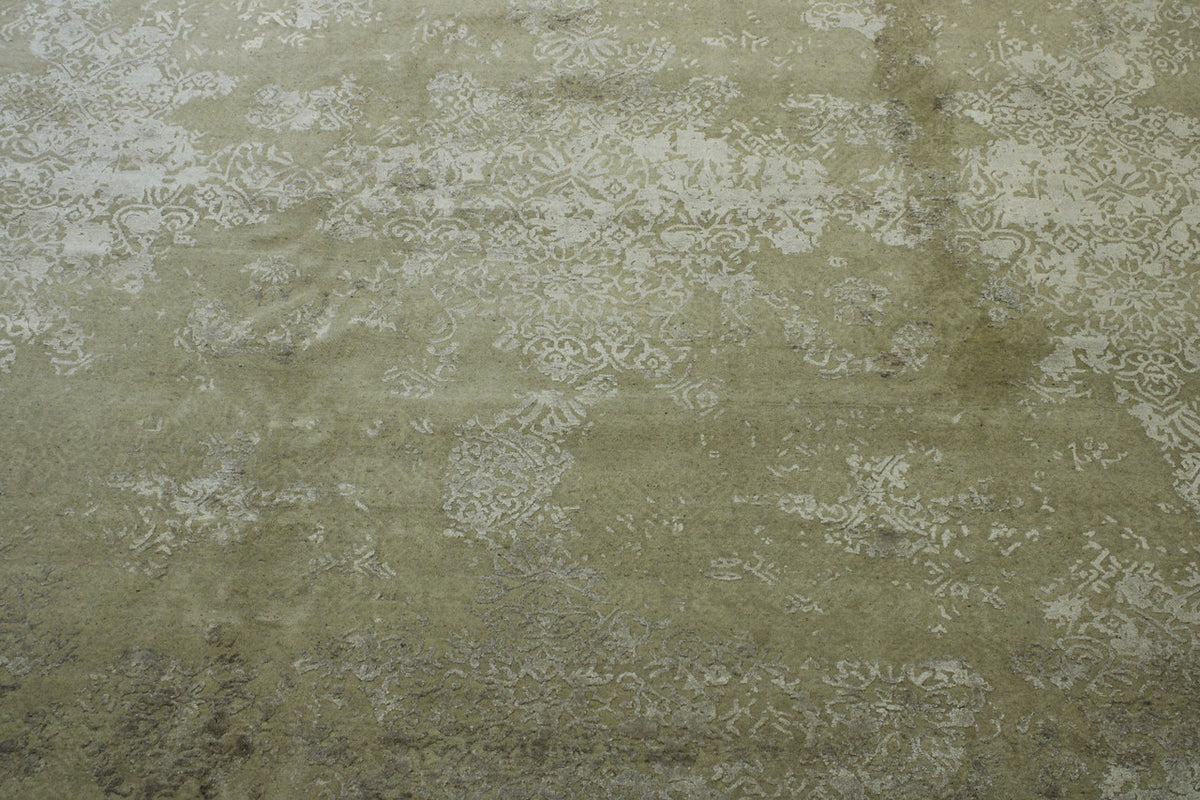 Full view of Transitional Abstract Broken Design rug