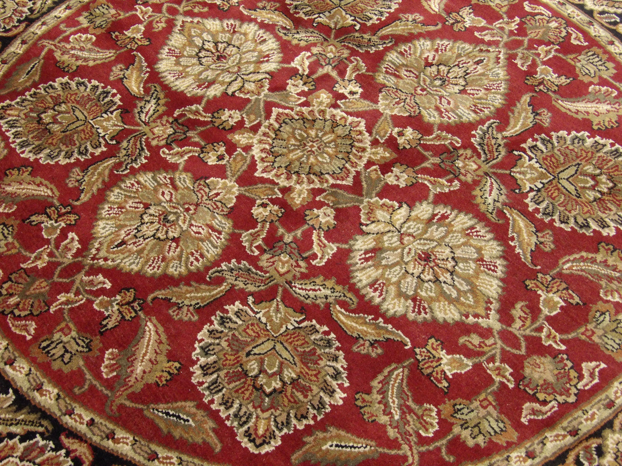 Back of Jaipur Kashan Antique Wash hand-knotted rug