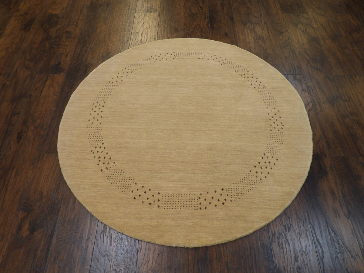 Modern Persian Gabbeh rug corner detail
