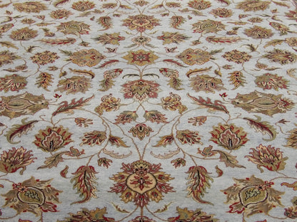 Back of Fine Kashan Tie Dye hand-knotted rug
