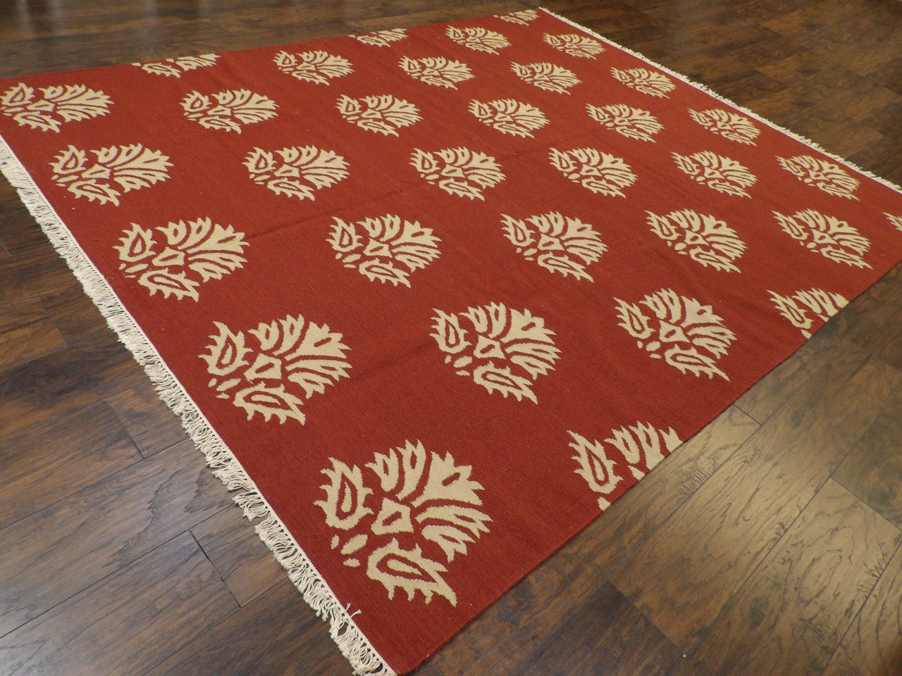 Full view of Coastal Flat Weave Indoor/Outdoor Beach rug