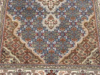 Back of Tabriz hand-knotted rug