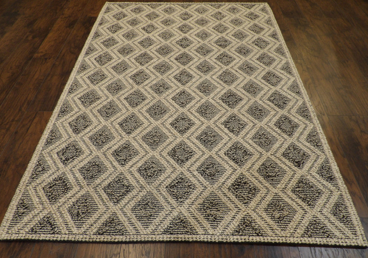 Geometric rug corner detail