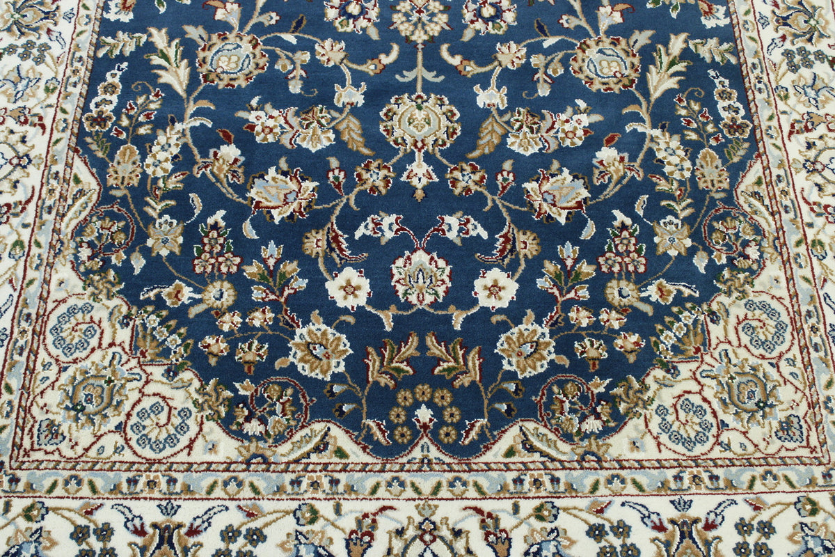 Back of Traditional Fine Nain hand-knotted rug