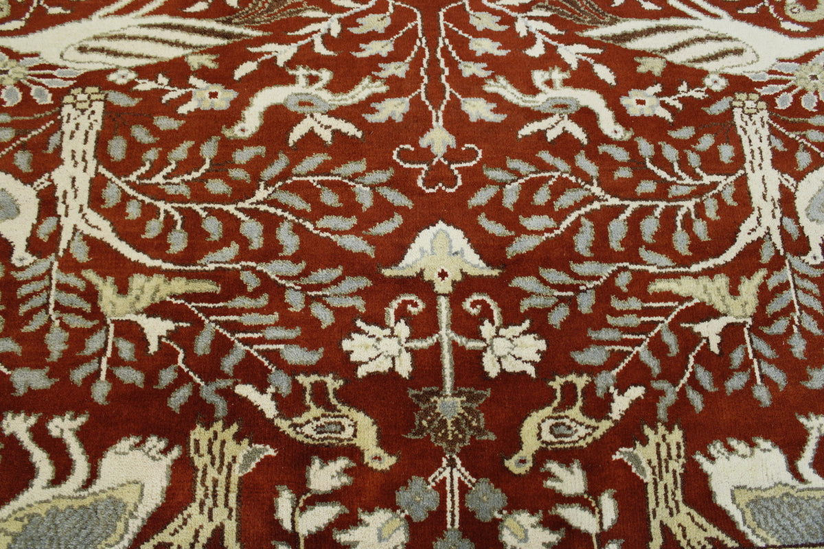 Tribal Ziegler rug corner detail