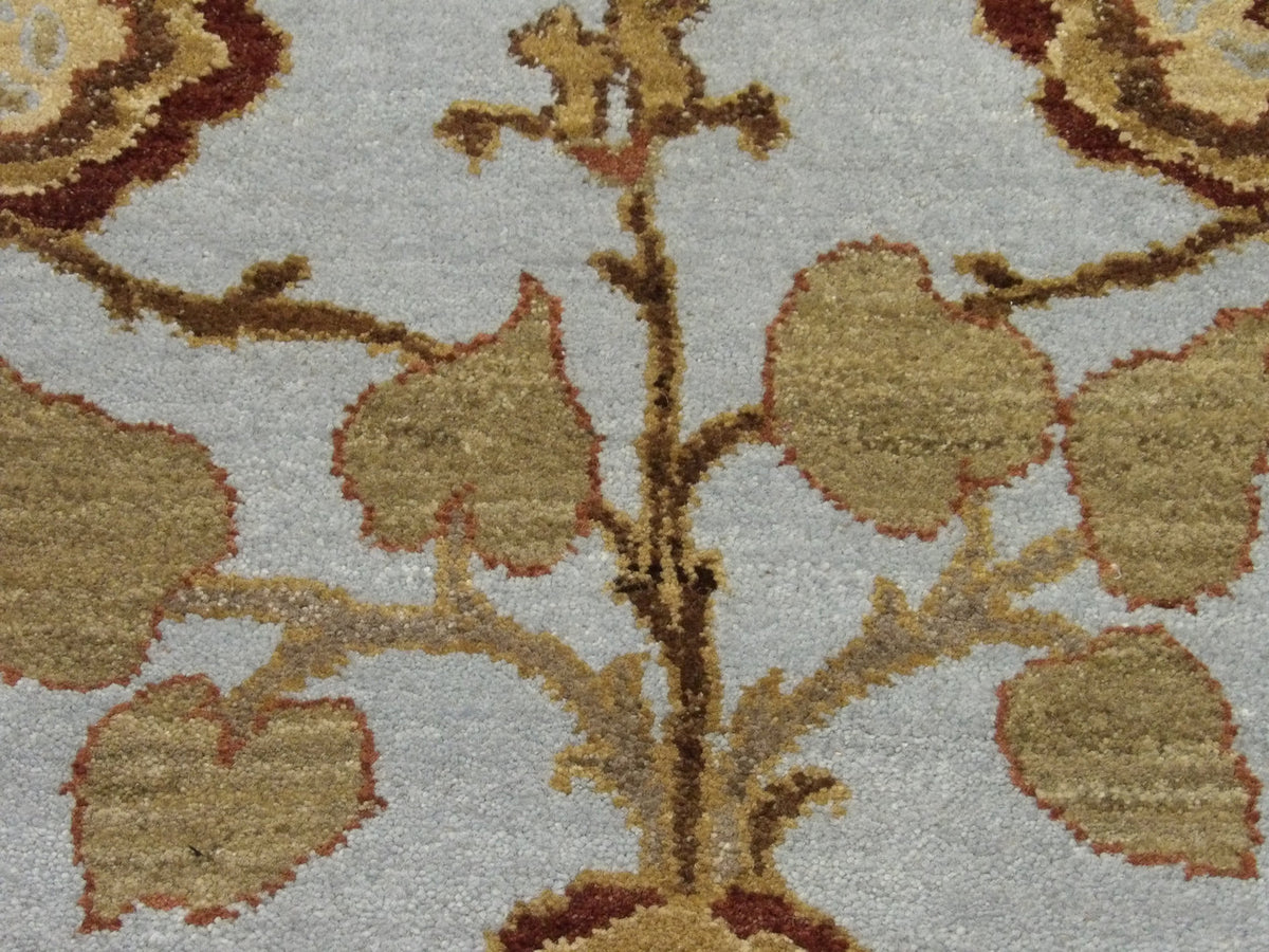 Back of Tree Of Life Lotus Design hand-knotted rug