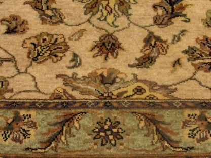 Fine Jaipur Kashan Tie Dye rug border detail