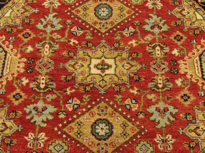 Back of tribal hand-knotted rug