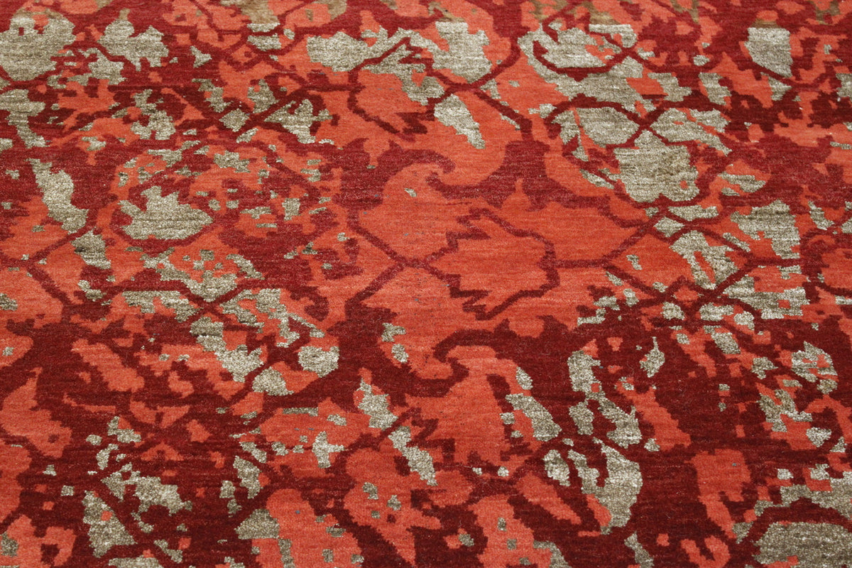 Modern Abstract Design rug corner detail