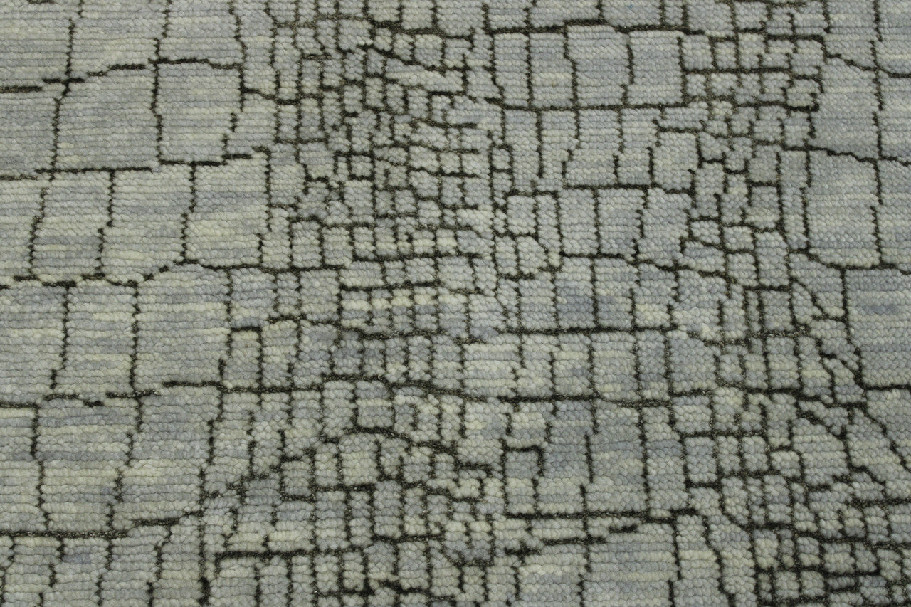 Modern Jigjag Design rug corner detail