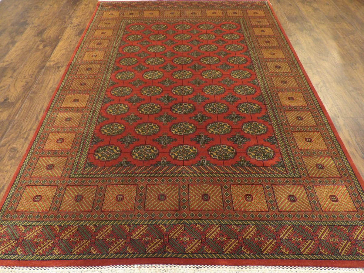 Bokhara rug corner detail