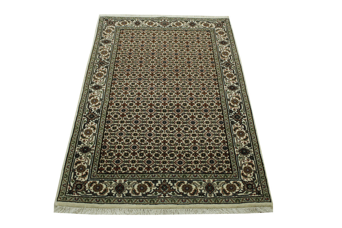 Close-up of wool pile, Beige rug