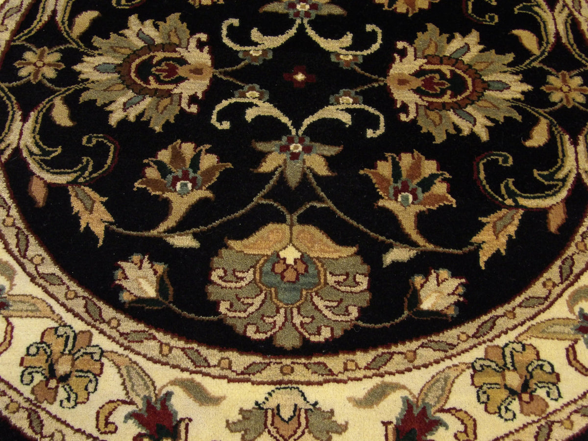 Jaipur Kashan Antique Wash rug border detail