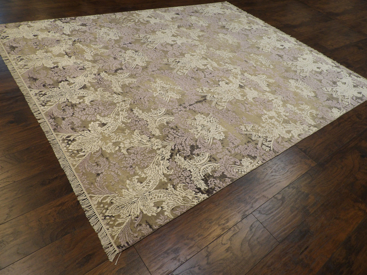 Full view of Transitional Abstract Oxidized Design rug