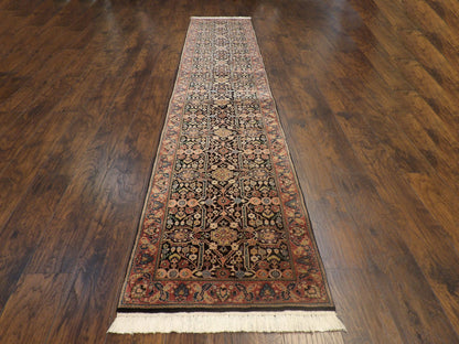 Close-up of fine knot density, Persian Mir runner