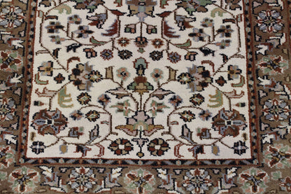 Back of Traditional Fine Herati hand-knotted rug