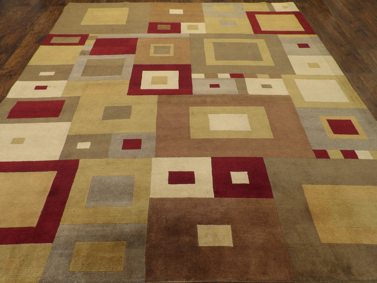 Modern Geometrical Design rug corner detail