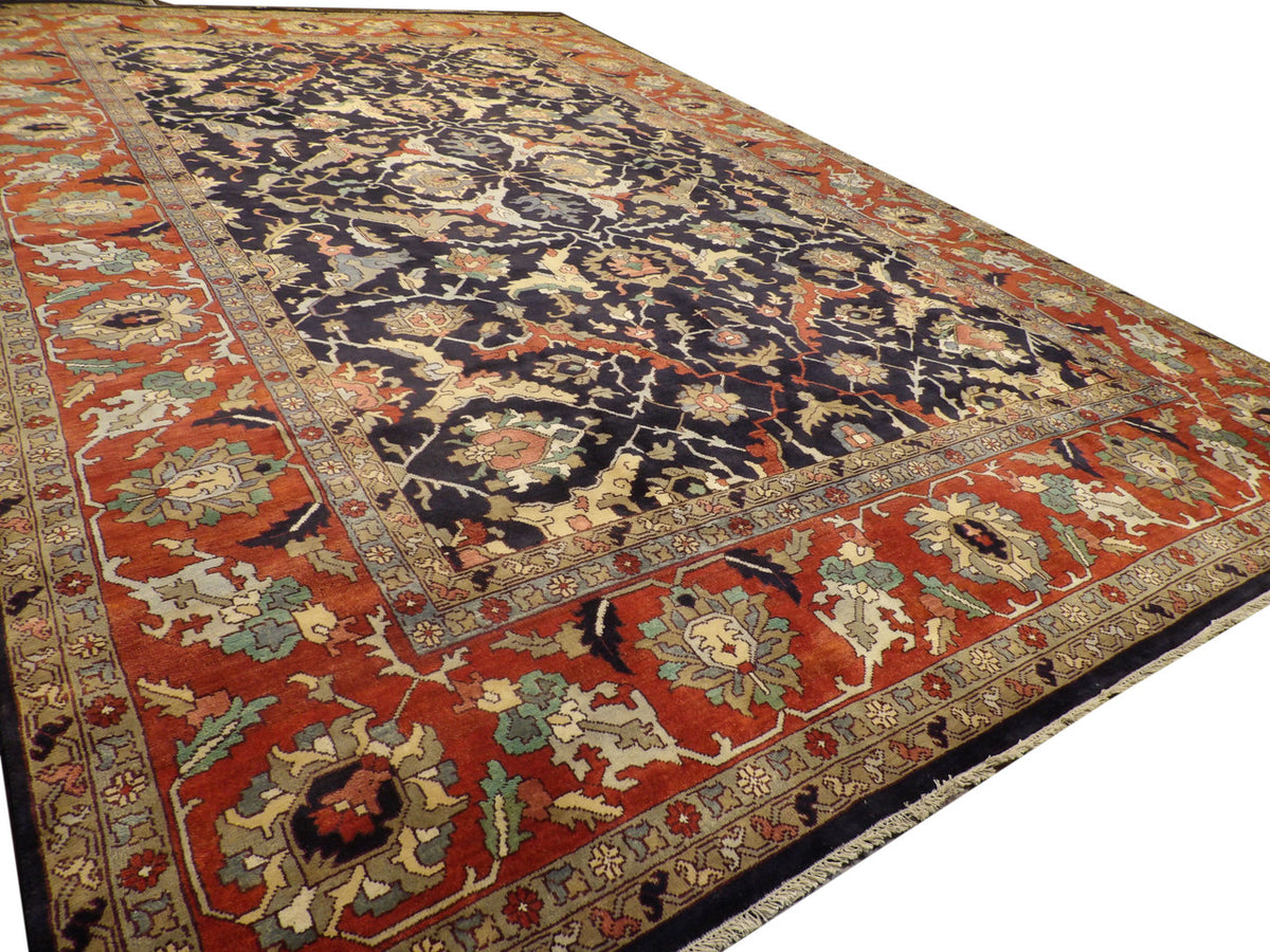 Full view of Persian Ziegler palatial rug