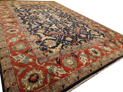 Full view of Persian Ziegler palatial rug