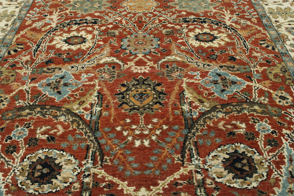 Back of Traditional Fine Haji Jalili hand-knotted rug