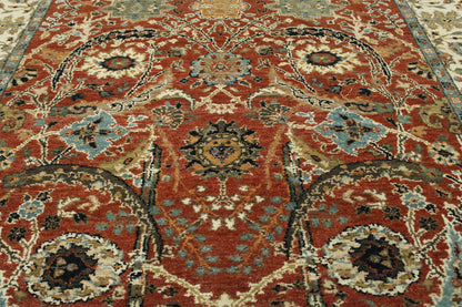 Back of Traditional Fine Haji Jalili hand-knotted rug