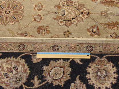 Chobie Oushak / Peshawar hand-knotted wool rug in Black, 8'0" x 10'0", SKU w963
