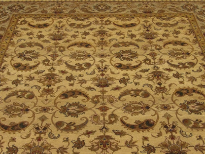 Back of Fine Ziegler Tie Dye hand-knotted rug