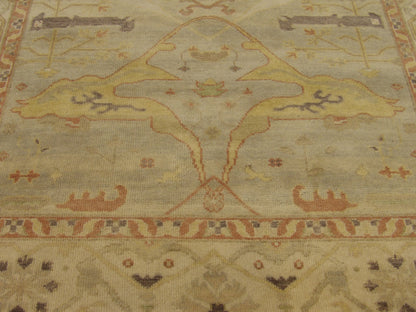 Turk Oushak Wash rug border detail