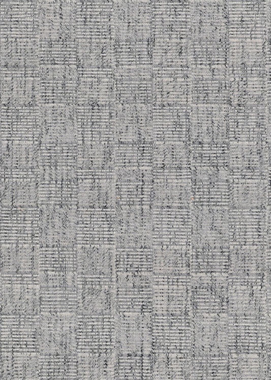 CONTEMPORARY HAND WOVEN RUG WOOL  -  WRU40SILVER