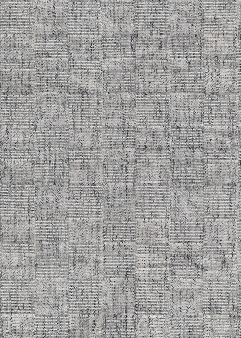 CONTEMPORARY HAND WOVEN RUG WOOL  -  WRU40SILVER