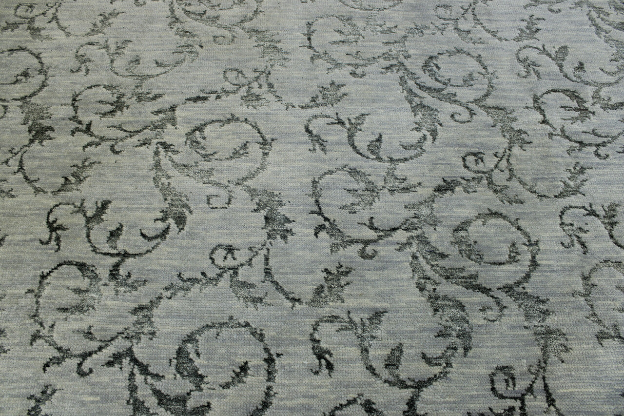 Full view of Transitional Floral Design rug