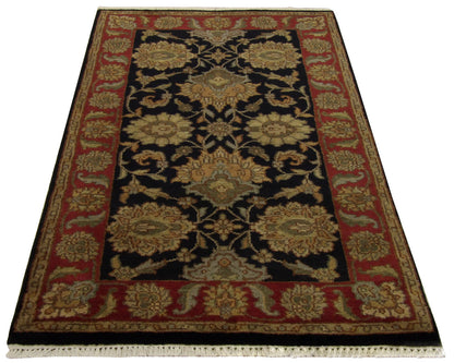 Kashan Jaipur rug border detail