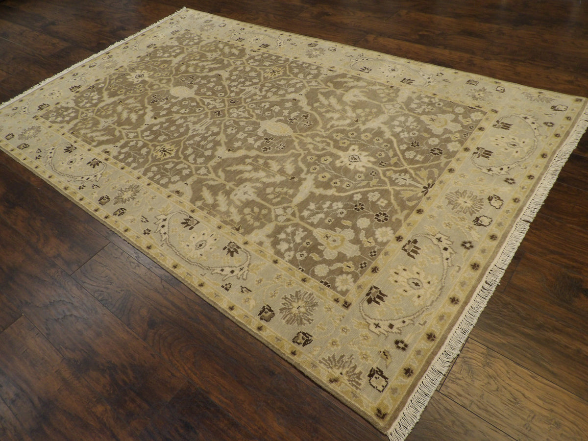 Full view of Turkish Oushak rug