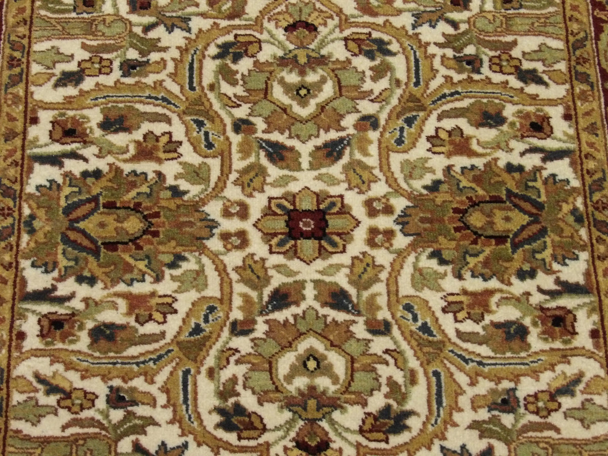 Back of Fine Persian Kashan hand-knotted rug