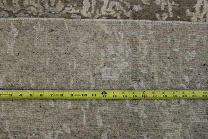 Transitional Abstract High Low rug corner detail