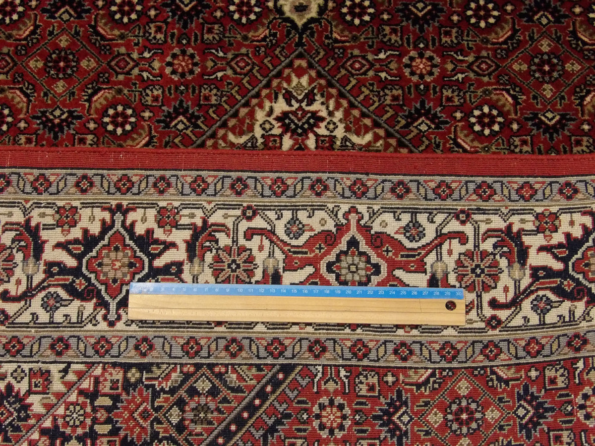 Full view of fine Persian Bidjar hand-knotted runner