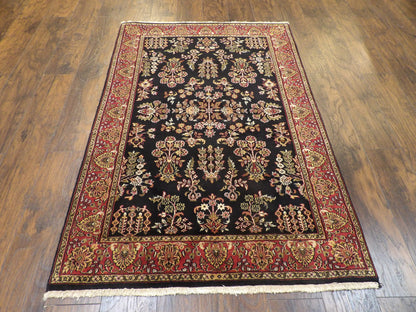 Fine Persian Sharookh rug corner detail