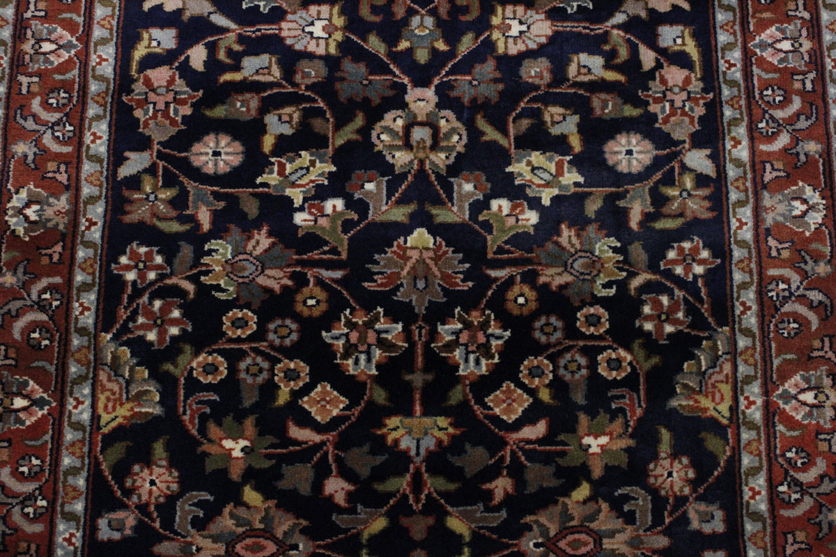 Back of Traditional Fine Heraki hand-knotted rug