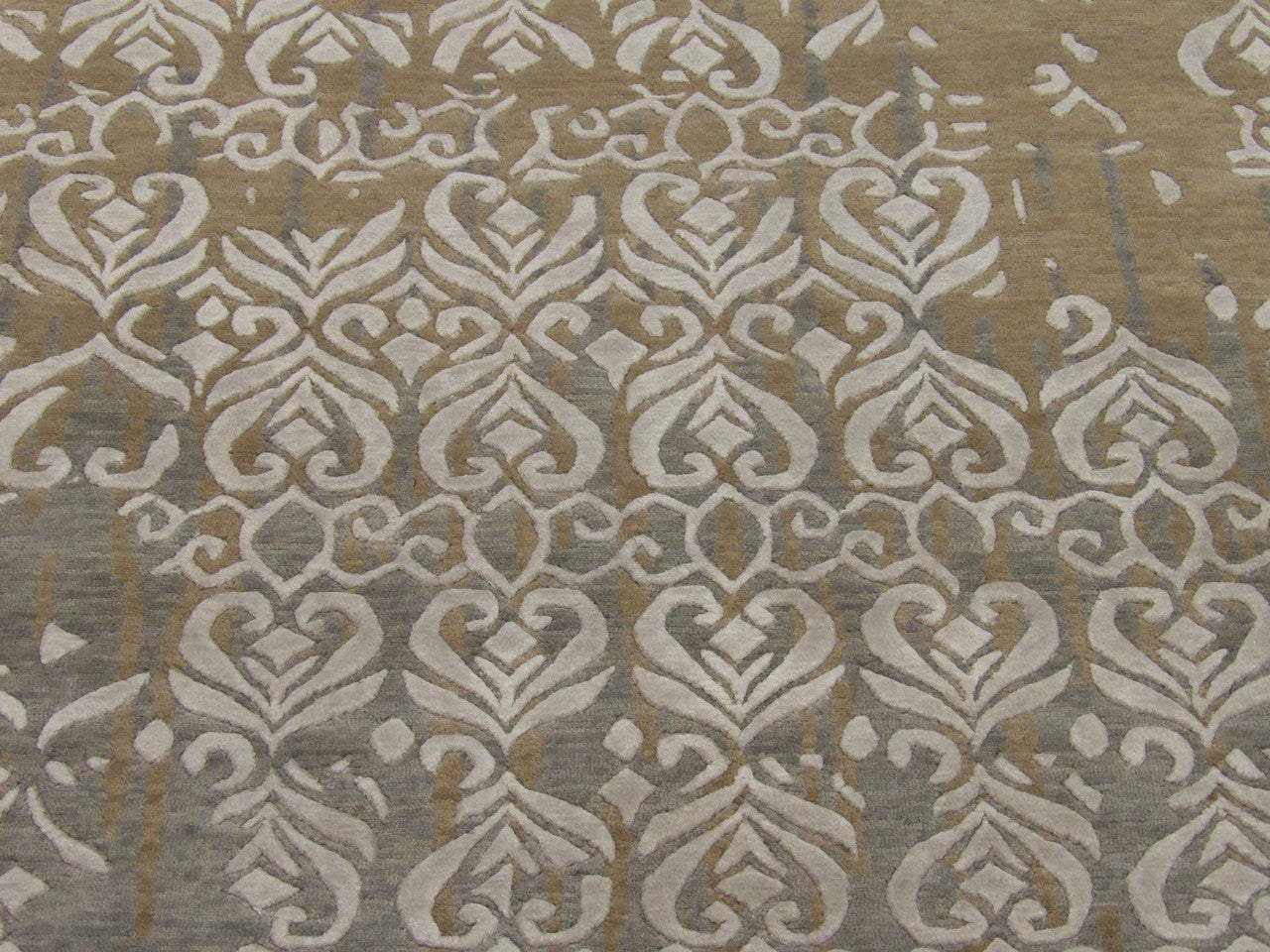 Modern broken design wool-silk texture close-up