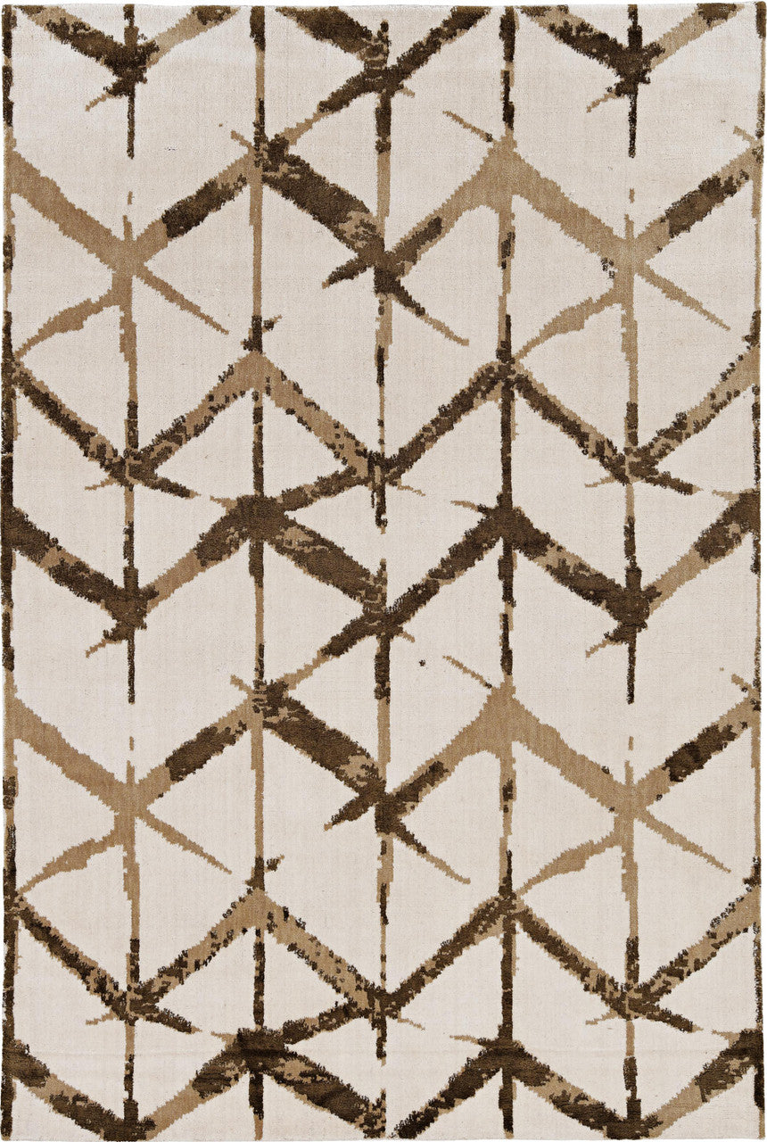 CONTEMPORARY HAND WOVEN RUG WOOL  -  WRU509BEIGE