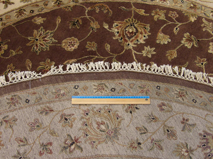Brown & Beige Jaipur Silky Wash Kashan rug in room setting
