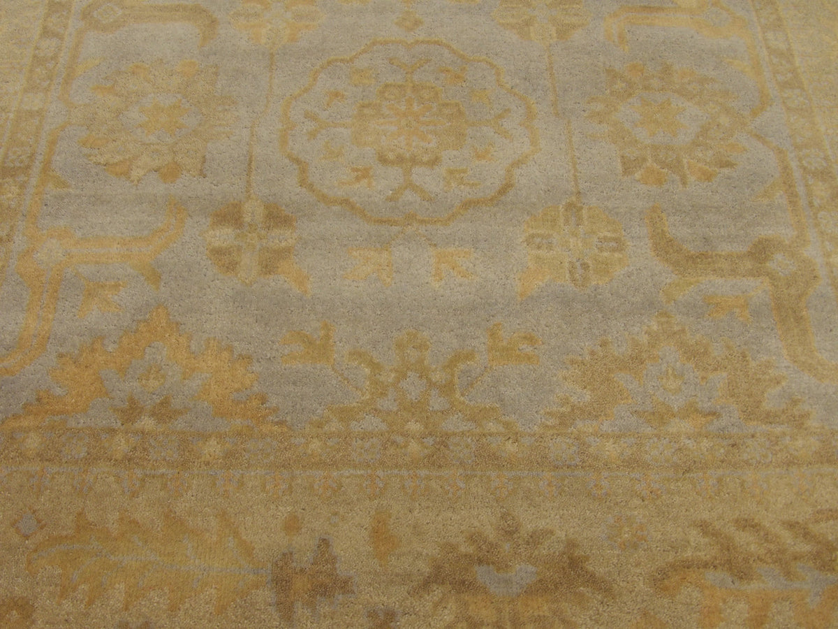 Turk Oushak Wash rug border detail